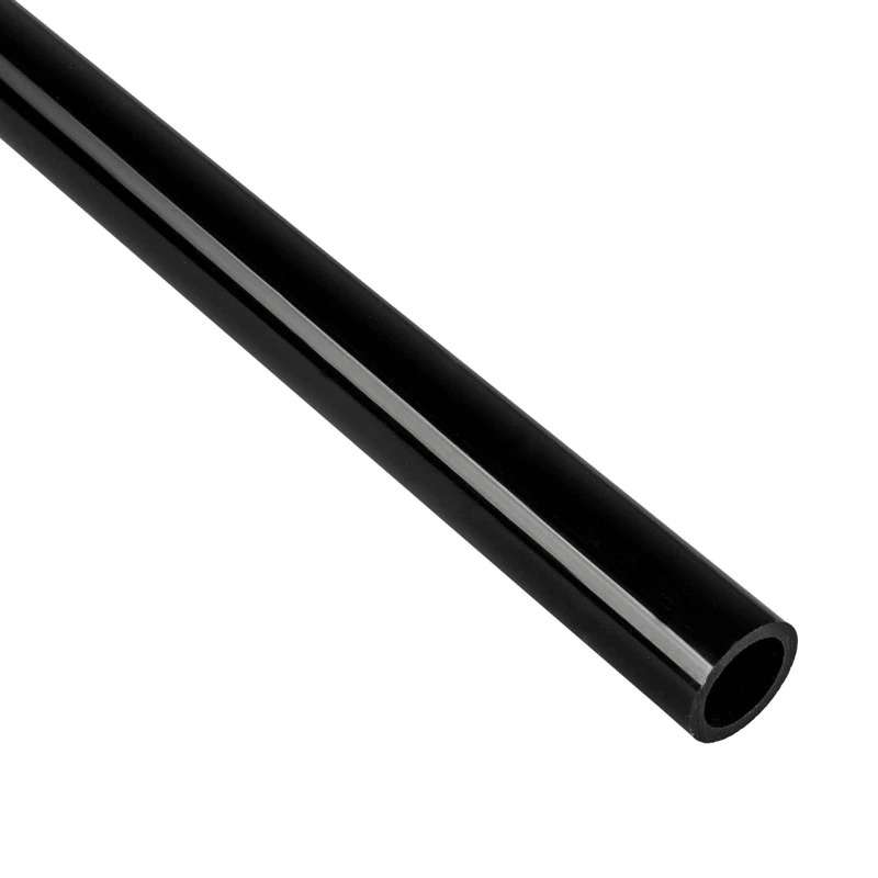 BitsPower Crystal Link caurule 16/14 mm — stingra PETG dzesēšanas šķidruma caurule, 1000 mm, melna