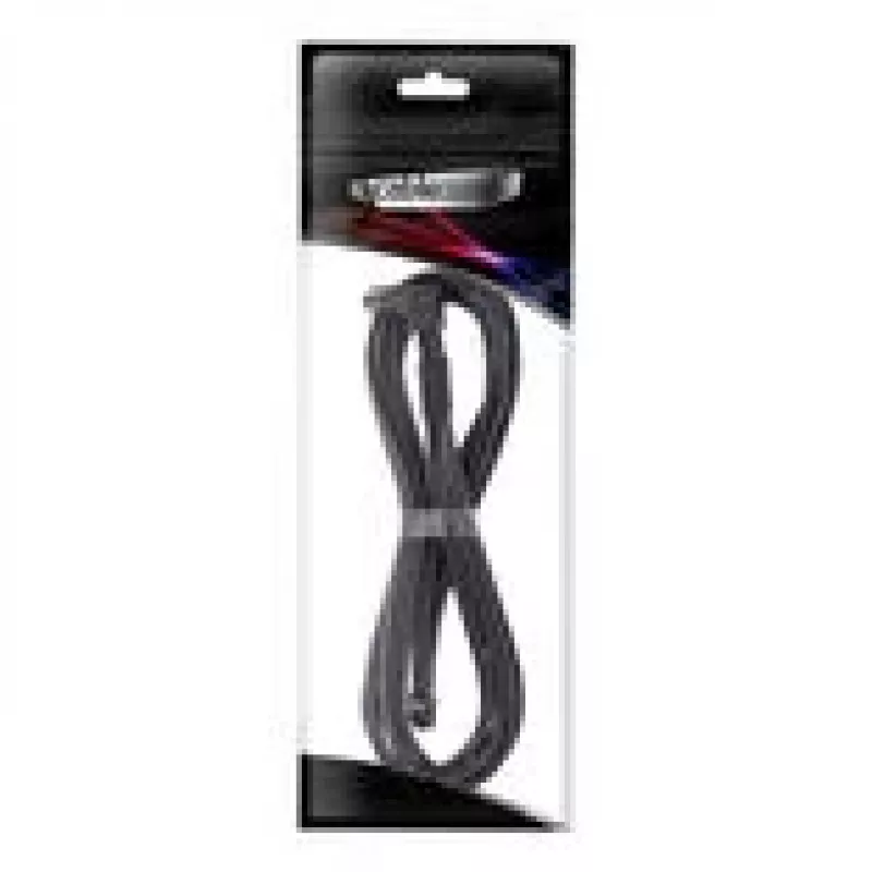 CableMod ModMesh 12V-2x6 PCIe kabelis Corsair Type 5 RMx Shift barošanās blokiem, 90° savienotājs, ogles krāsā, 65 cm