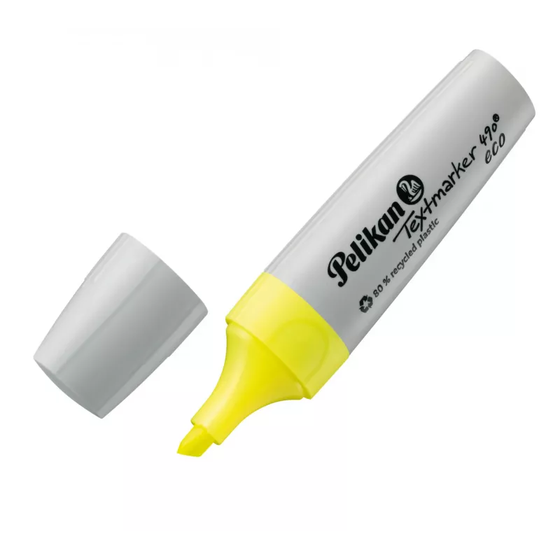 Marker Pelikan Textmarker 490 eco 4 gab. slīps uzgalis zaļš oranžs rozā dzeltens