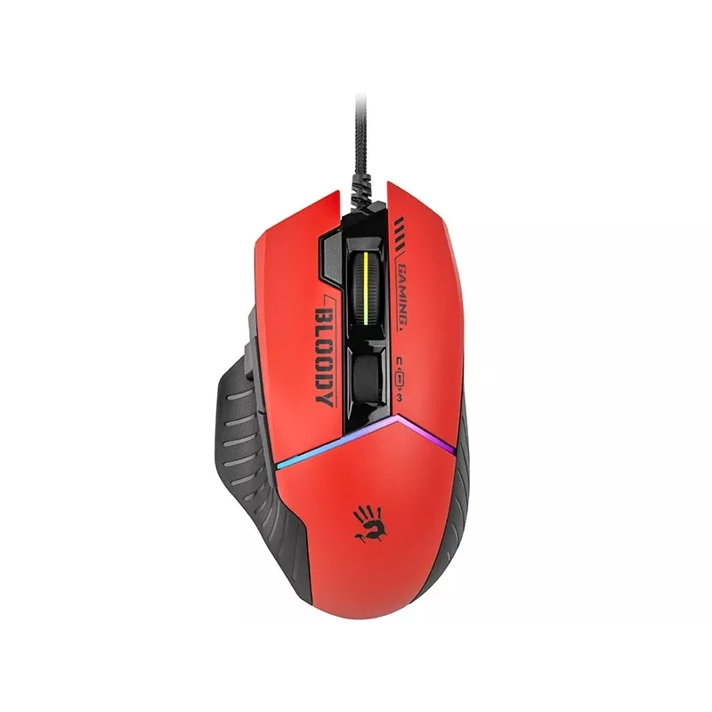 Spēļu pele A4Tech Bloody W95Max — labrocīga, vadu USB, 12000 DPI, 1 ms, 250 ips, 50M klikšķi, 146 g