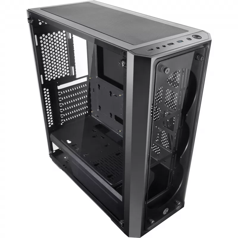 RAIJINTEK PONOS TG4 - Galddators - PC - SPCC - Melns - ATX - EATX - EEB - micro ATX - Mini-ATX - Spēlēm
