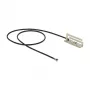 Antena DELOCK 86217 MHF savienotājs 4 dBi, 2.4–2.5 / 5.15–5.875 GHz, 50 Ω, 0.134 m kabelis, melna/sudraba