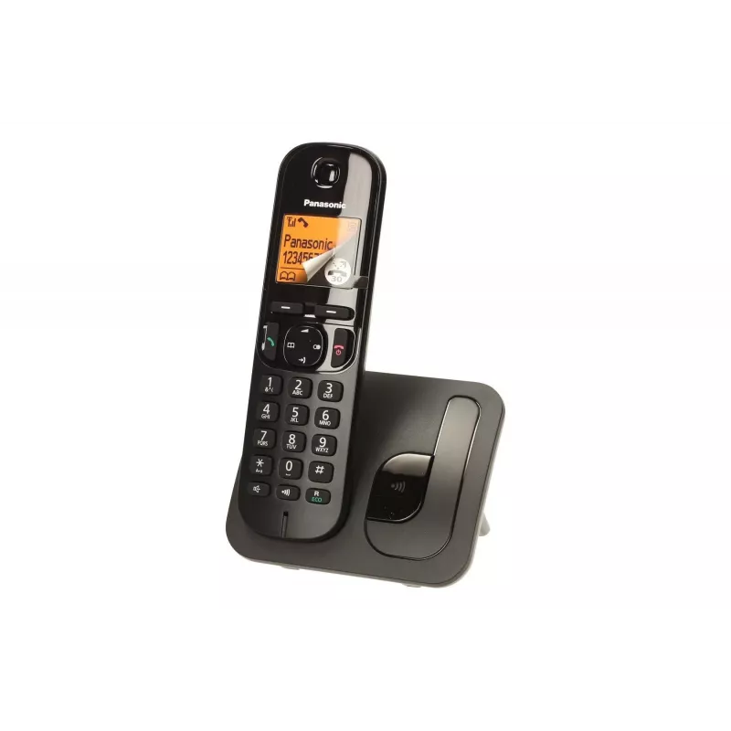 Panasonic KX-TGC 210 PDB DECT telefons melns ar zvanītāja ID