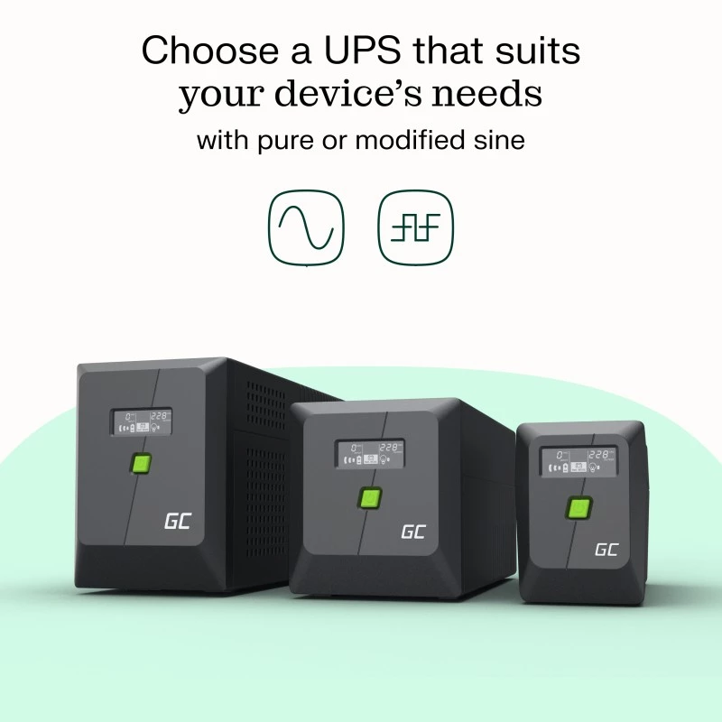 Green Cell UPSLP700 nepārtrauktās barošanas avots (UPS) Line-Interactive 1 kVA 700 W 4 AC kontaktligzdas