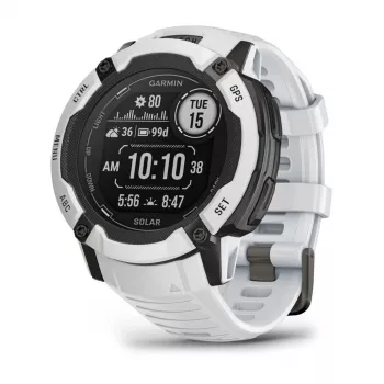 Garmin Instinct 2X Solar 2,79 cm (1,1 inch) MIP 50 mm digitāls 176 x 176 pikseļi skārienjutīgs balts GPS (satelīts)