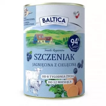 BALTICA regional flavours Puppy Lamb with veal - slapjā suņu barība - 400g