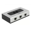 Hub DeLOCK 87673 1000 Mbit/s Melns Pelēks