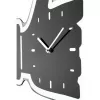 NeXtime pulkstenis 3072zw Thumbs up, 40,5x41 cm, sienas, melns/sudrabs