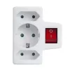 Maclean MCE215 daudzspraudņu adapteris, 1x16 A + 2x2.5 A Schuko