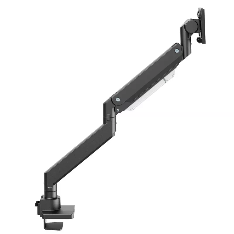 Maclean MC-968 Divu roku monitora stiprinājums ar gāzes atsperi 17-57 27 kg Smagās slodzes izturīgs pilnas kustības turētājs Maks. VESA 200x200