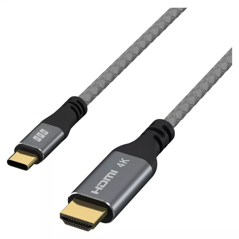 EFB Elektronik USB-C uz HDMI kabelis 4K30Hz pelēks - Kabelis - Digitālais/Datu (USB-HDMI-00001)
