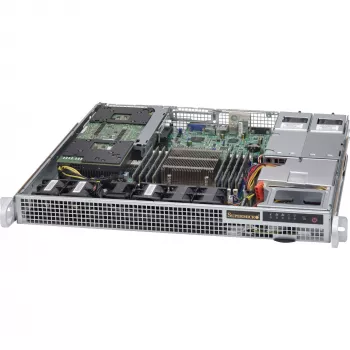 Super Micro Supermicro SC514 R407W - Rack - uzstādāms statīvā - 1U - SATA/SAS - nav karstās nomaiņas 400 vati (CSE-514-R407W)