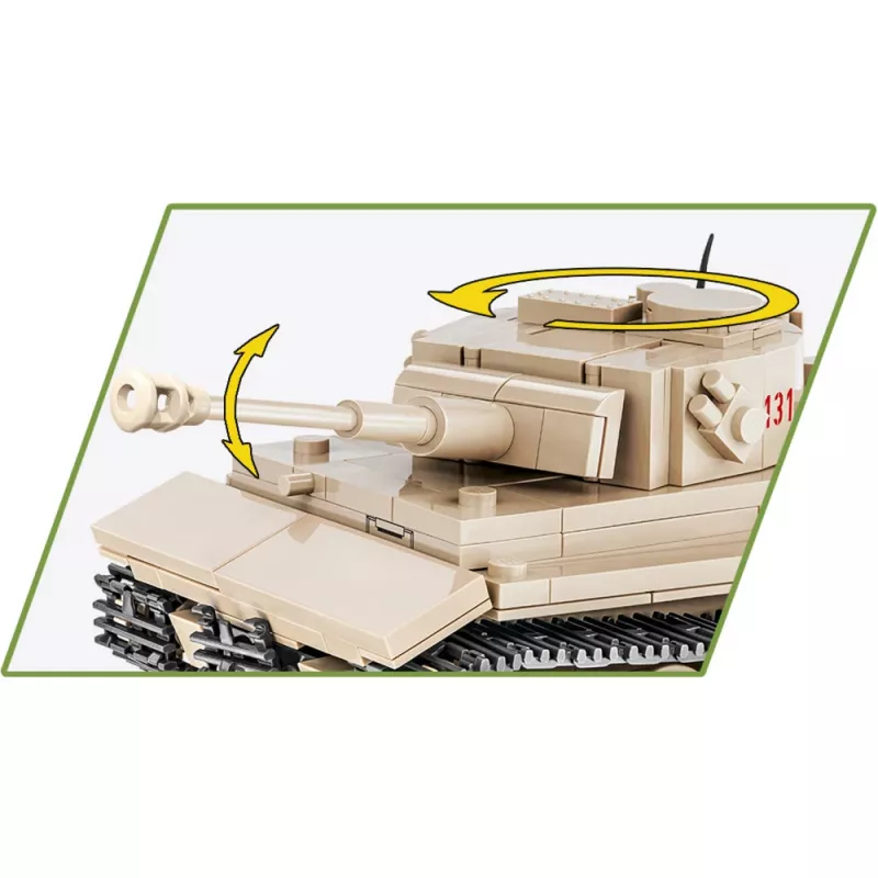 Cobi 1/48 mēroga PzKpfw VI Tiger 131 modeļa komplekts