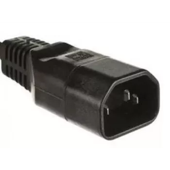 Microconnect C14PLUG strāvas kontaktdakšas adapteris C14 Melns