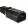 Microconnect C14PLUG strāvas kontaktdakšas adapteris C14 Melns