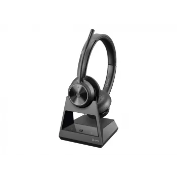 Poly Savi 7320 Stereo Microsoft Teams sertificēta DECT 1880-1900 MHz Top EMEA - INTL angļu valodā ar Eiropas kontaktdakšu