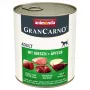Mitrā suņu barība animonda GranCarno Adult — Brieža gaļa & ābols, 800 g kārba, 10,5% olbaltumvielu, 5% tauku, 79% mitruma