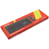 Bezvadu tastatūras un peles komplekts CANYON CNS-HSETW02-UK/US Melns Velvet — kompakts bezvadu komplekts ar USB uztvērēju