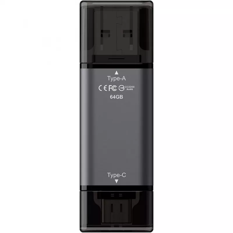 Team Group Stick Team X1 64GB USB 3.0 Dual diskdzinis - USB zibatmiņa - 64 GB (TX1364GC01)