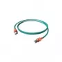 Easylan CS1OAADAD0030 RJ45 tīkla kabelis, komutācijas kabelis CAT 6a S/FTP 3 m pelēks ar LED 1 gab.