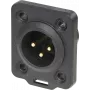 Neutrik NC3MDX-TOP vadu savienotājs XLR, melns (NC3MDX-TOP)