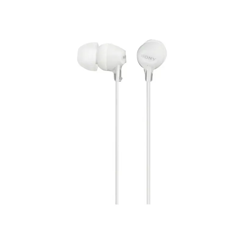 Sony MDR-EX15LP, vadu, 8 - 22000 Hz, mūzika, 3 g, austiņas, balta
