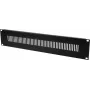 Priekšējais panelis Omnitronic ZL-19 sw 2HE — statīva priekšējais panelis, melns, 2U (modelis 30100628)