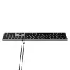 Satechi plāns W3 tastatūra USB-C ar ciparu paneli (pelēka)