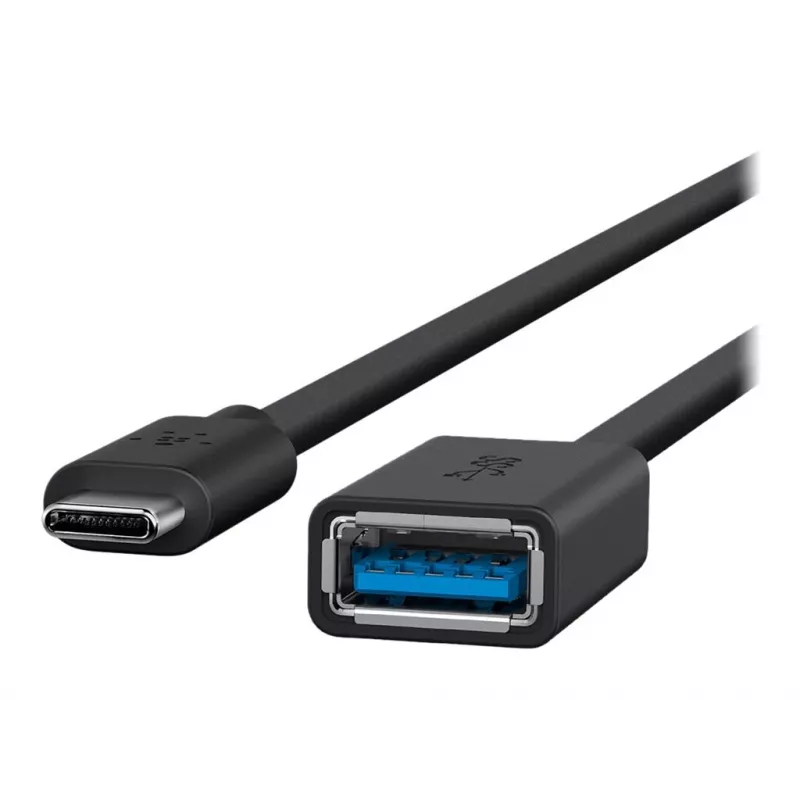 Belkin USB 3.0 Socket 5GBit/s USB-C uz USB-A 1m Pelēks (F2CU036BTBLK)