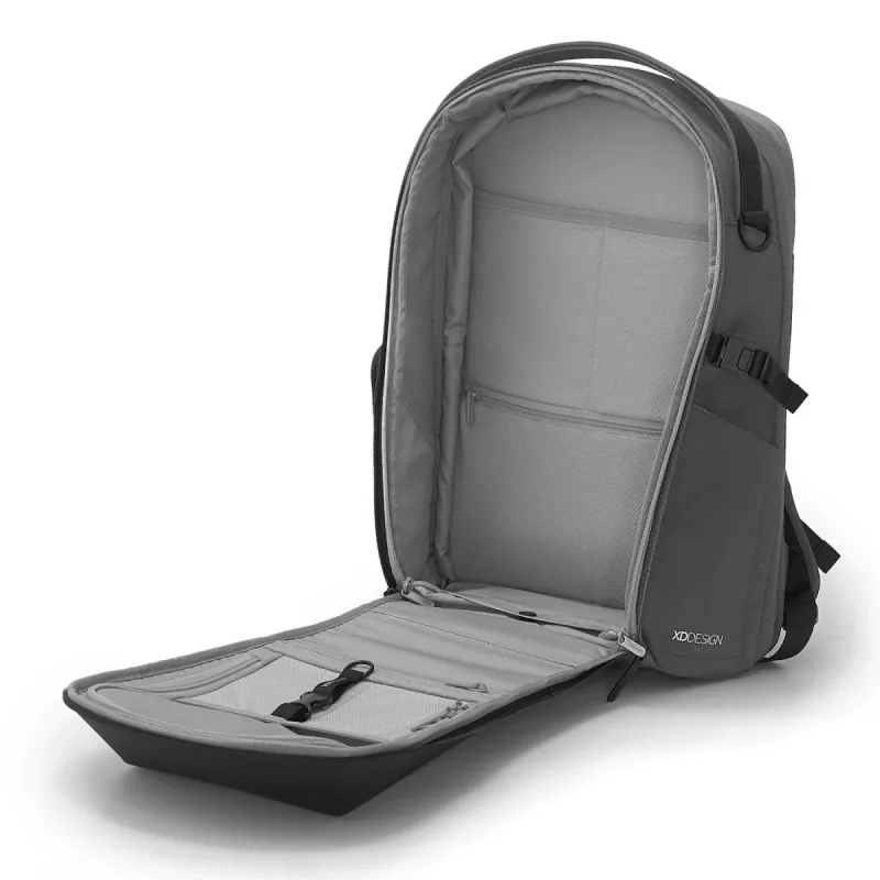 Mugursoma XDDESIGN Bizz pelēka P705.932 — ūdensizturīga, viegla pilsētas mugursoma