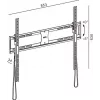 TV sienas stiprinājums TB TB-851E televizoriem līdz 100 collām (maks. 65 kg), VESA 800×600