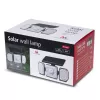 Maclean IP65 saules LED lampa ar kustības un krēslas sensoru IP65 4W 320lm 4000K Li-ion 1200 mAh 3 darbības režīmi prožektors drošībai dārzam ieejai HQ