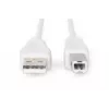 Assmann USB savienojuma kabelis, tips A - B vīr./vīr., 3,0m, piemērots USB 2.0, UL, melns (AK-300102-030-E)