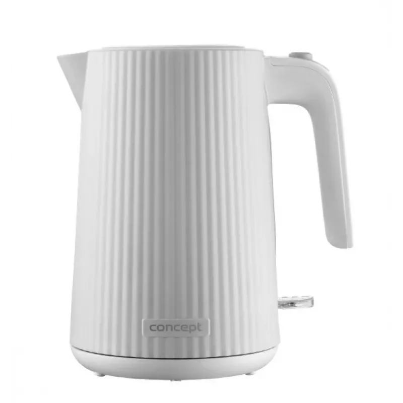 Elektriskā tējkanna Concept Solution RK2390, plastmasas korpuss, 1,7 L, balta