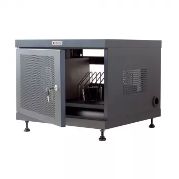 Statīva plaukts TECHLY 367652 kabeļu organizators ar 3M līmējošu stiprinājumu, tērauds, 550×550×410 mm, melns