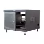 Statīva plaukts TECHLY 367652 kabeļu organizators ar 3M līmējošu stiprinājumu, tērauds, 550×550×410 mm, melns