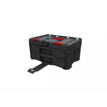 Instrumentu kaste KETER Stack'N'Roll (17210832/253384) 2 atvilktnes Melna