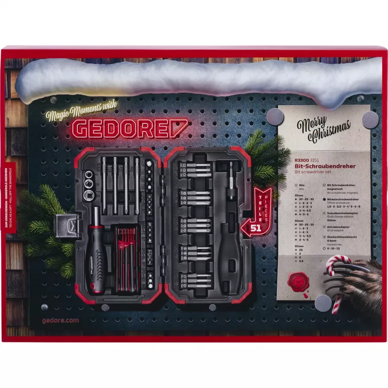 Adventes kalendārs Gedore R33003151 2025 — ar instrumentiem tematisks kalendārs, ierobežota tirāža