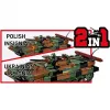 Bloku komplekts Cobi Armed Forces BWP-1 2630 — Polijas/Ukrainas amfībijas kājnieku kaujas mašīnas modelis
