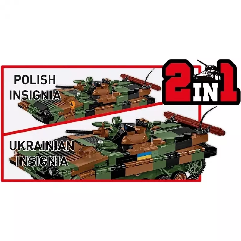 Bloku komplekts Cobi Armed Forces BWP-1 2630 — Polijas/Ukrainas amfībijas kājnieku kaujas mašīnas modelis