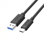 UNITEK USB-C, USB-A kabelis, 5 GBPS, 2M