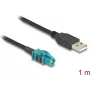 DeLOCK kabelis HSD Z mātīte uz USB 2.0 Type-A tēviņš 1 m