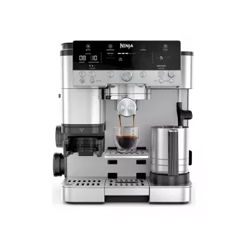 Espresso automāts Ninja ES601EU — 2 L ūdens tvertne, 1 tases tilpums, melns/nerūsējošais tērauds