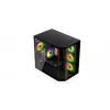 Datora torņa korpuss KRUX Empero KRXD010, ATX, melns — atbalsta GPU līdz 420 mm, CPU dzesētājus līdz 155 mm, 2x 3,5 collu + 3x 2,5 collu nodalījumi