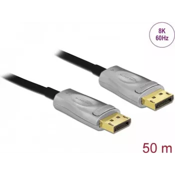 DeLOCK Active Optical kabelis DisplayPort 1.4 8K 50 m