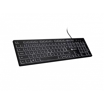 Vadu tastatūra NATEC HERRING GLOW ASV izkārtojums ar baltu fona apgaismojumu