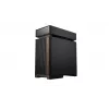 PC korpuss DeepCool CL660 Melns — ATX/Micro-ATX/Mini-ITX, rūdītais stikls, 2x3,5 collu + 1x2,5 collu, priekšā 140 mm, augšā/aizmugurē 120-140 mm