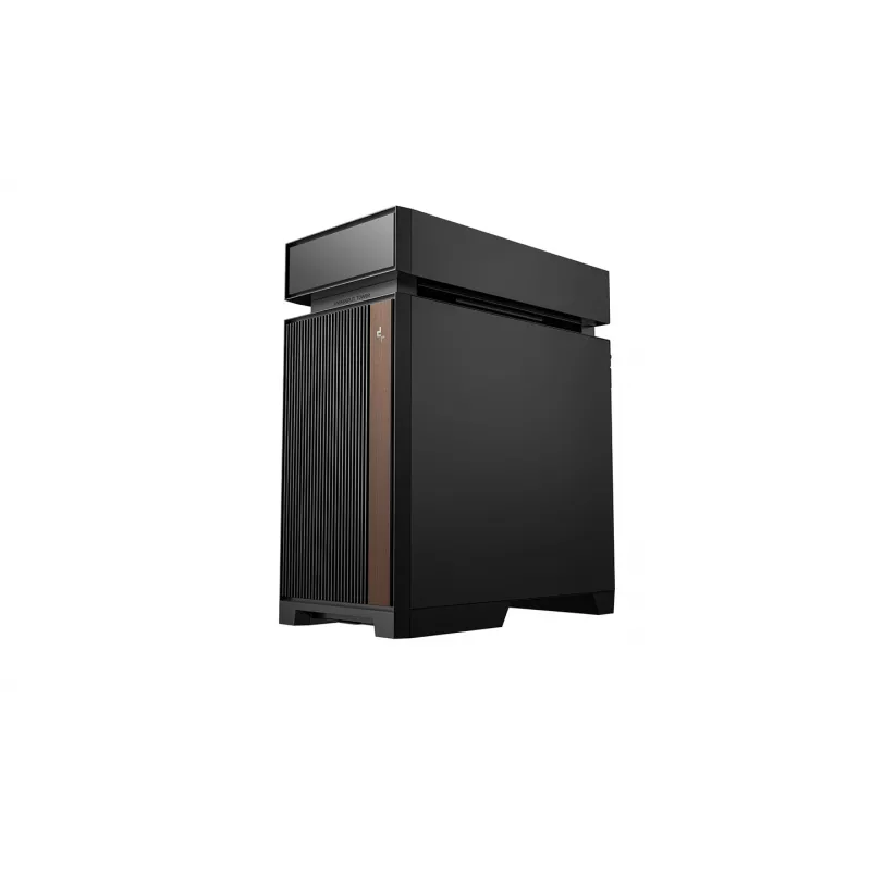 PC korpuss DeepCool CL660 Melns — ATX/Micro-ATX/Mini-ITX, rūdītais stikls, 2x3,5 collu + 1x2,5 collu, priekšā 140 mm, augšā/aizmugurē 120-140 mm