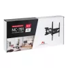 Sienas TV stiprinājums MACLEAN MC-781 ekrāniem no 66 līdz 177,8 cm (26–70 collas), slīpums -12–2°, VESA 100x100–400x400, maks. slodze 45 kg, melns
