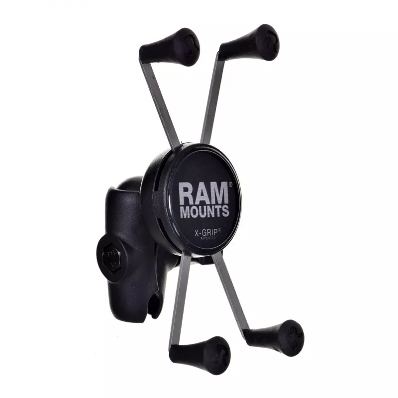RAM Mounts X-Grip liela tālruņa turētājs ar motocikla dakšas stieņa pamatni